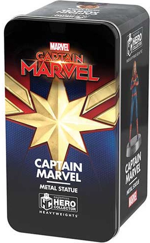 HC Marvel Comic Heavyweights Captain Marvel Metallstatue 11x21cm