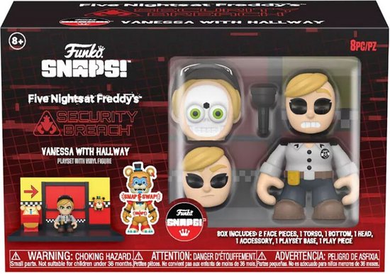 Funko Pop! Games: Five Nights at Freddy's (FNAF) Playset & Snap Action Figure - Hallway add-on w/Vanessa