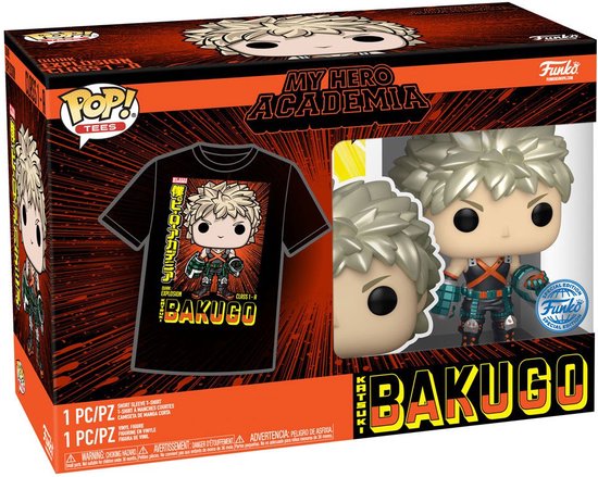 Funko Pop! & Tee Box: My Hero Academia - Bakugo #249 Exclusive (M)