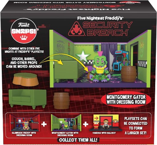 Montgomery Gator with Dressing Room - Five Nights at Freddy's - Security Breach - Funko Snaps!