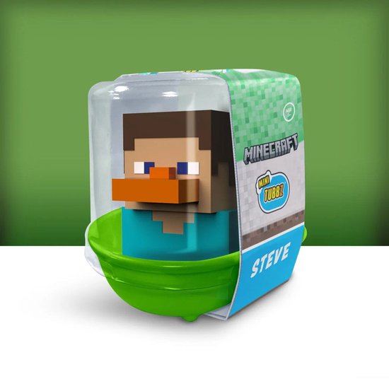 Numskull - Mini TUBBZ Badeend - Minecraft - Steve (Badeen Editie) - 5cm