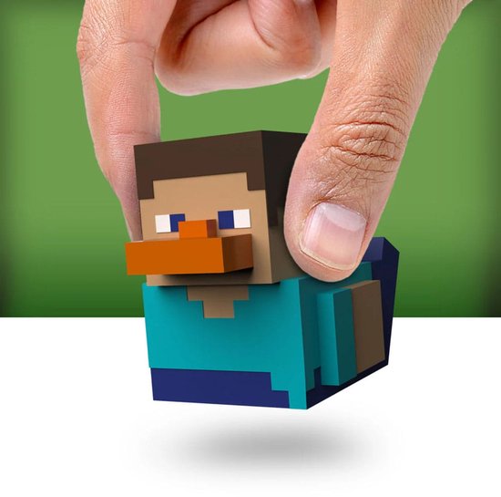 Numskull - Mini TUBBZ Badeend - Minecraft - Steve (Badeen Editie) - 5cm