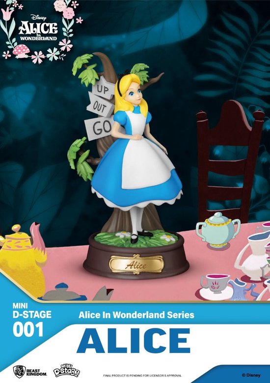 Beast Kingdom - Disney - Mini Diorama-001 - Alice in Wonderland Series - Alice - 10cm