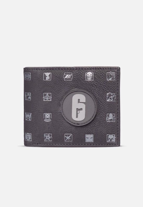 6 Siege - Operator Icons Bifold portemonnee - Zwart
