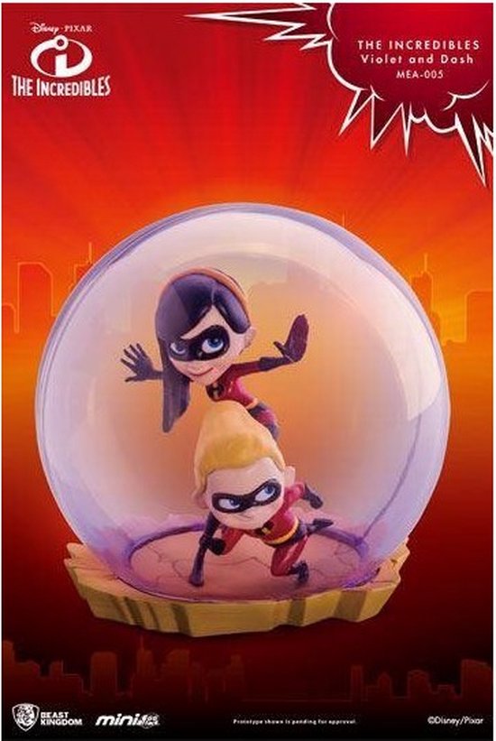 DISNEY THE INCREDIBLES - Fig Mini Egg Attack - Violet & Dash - 8cm