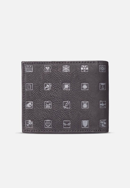 6 Siege - Operator Icons Bifold portemonnee - Zwart