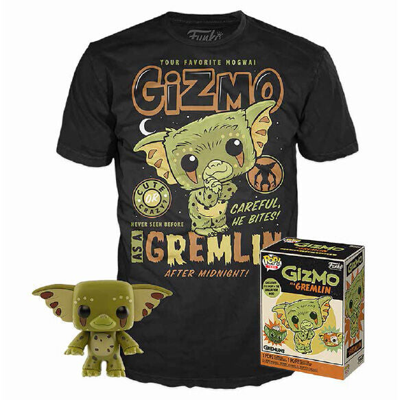 Funko POP-Set! & T-Shirt Gremlins Gizmo Exclusive (Größe L)