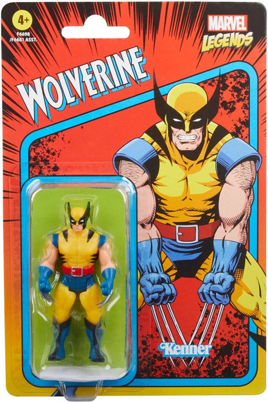 The X-Men Actiefiguur Wolverine 10 cm Marvel Legends Retro Collection