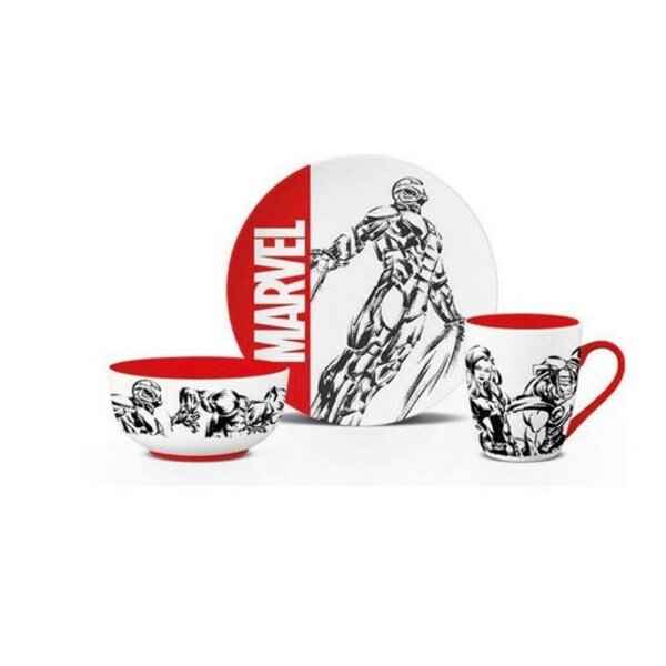 Marvel Gift Set (bowl + plate + mug)