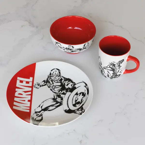 Marvel Cadeauset (kom + bord + mok)