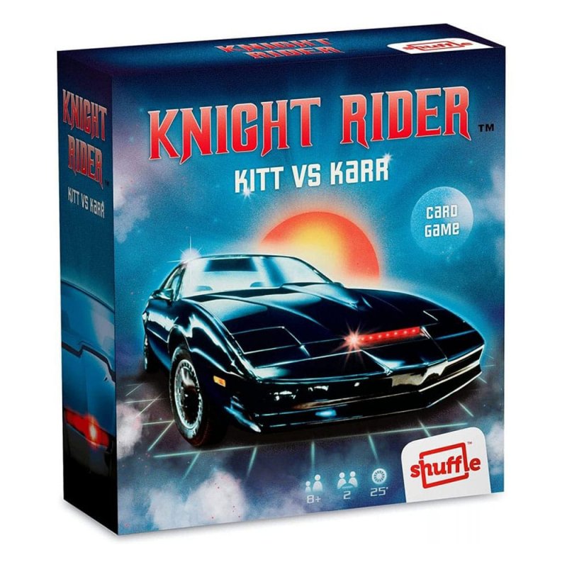 Shuffle Knight Rider-Kartenspiel Kitt vs. Karr Retro