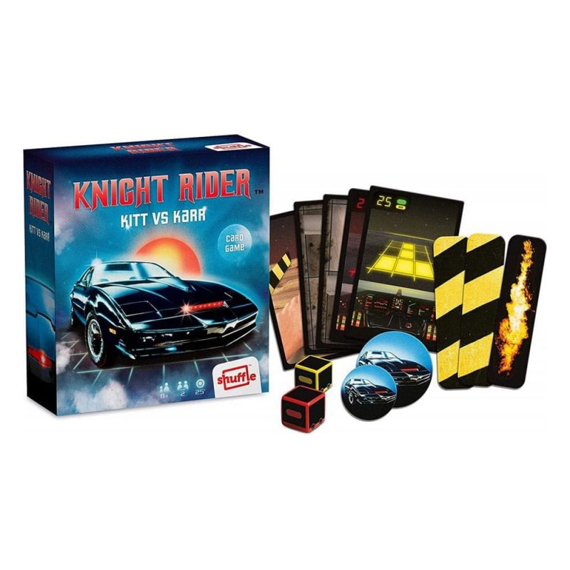 Shuffle Knight Rider-Kartenspiel Kitt vs. Karr Retro