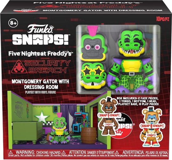 Montgomery Gator with Dressing Room - Five Nights at Freddy's - Security Breach - Funko Snaps!