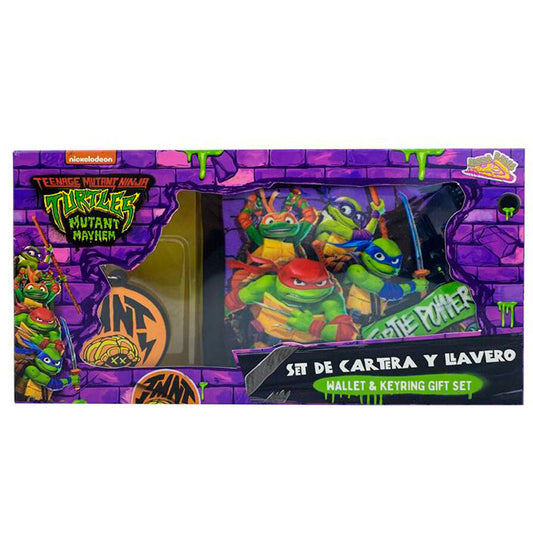 Ninja Turtles wallet + keychain set