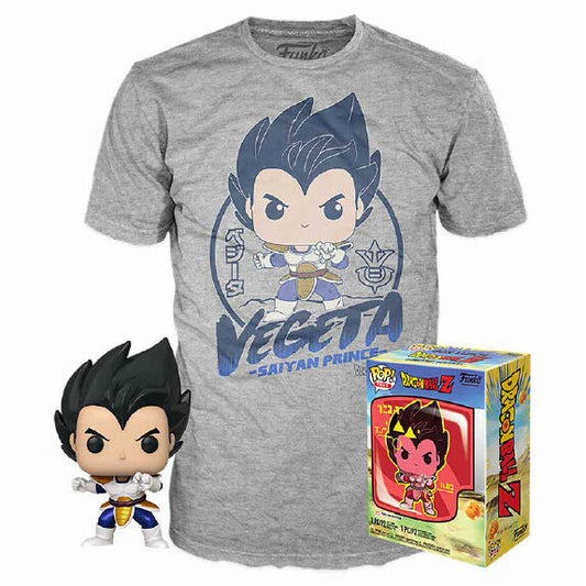 Set Funko POP! & T-shirt Dragon Ball Z Vegeta (maat L)