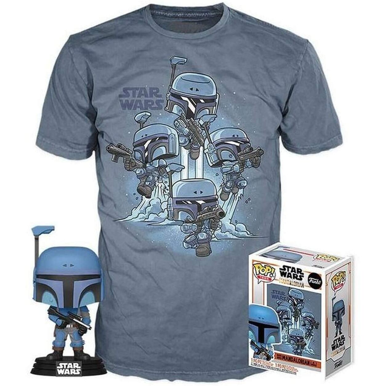 Set Funko POP! &amp; T-shirt Star Wars Mandalorian