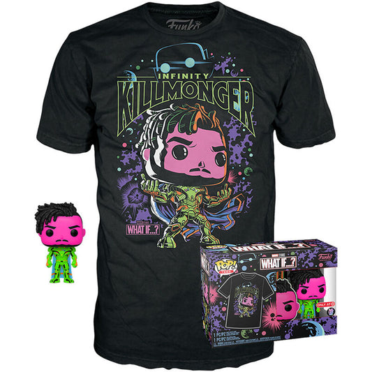 Funko POP-Set! &amp; T-Shirt Marvel Was wäre wenn...? Killmonger