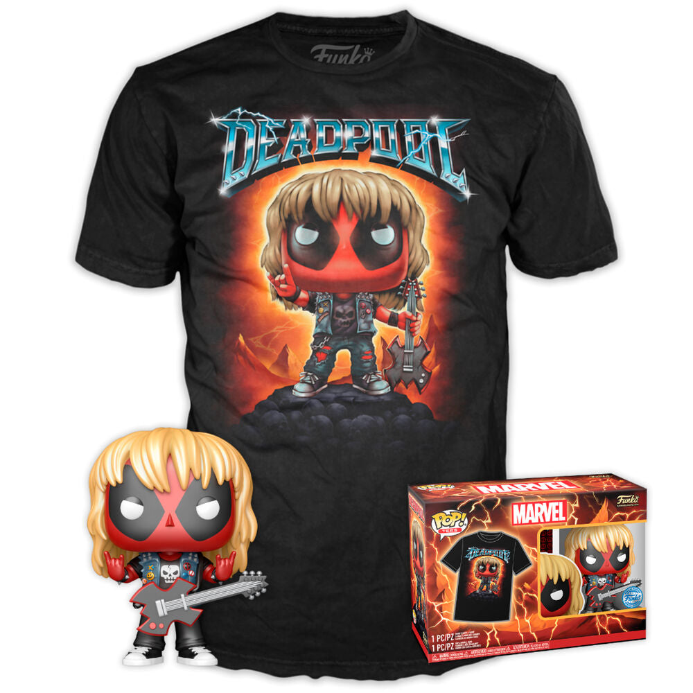 Set Funko POP! &amp; T-shirt Box: Marvel: Deadpool - Heavy Metal