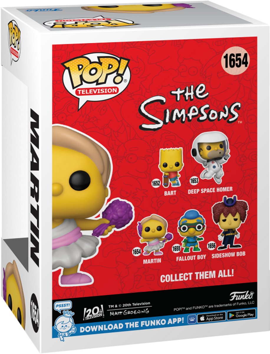 Funko Pop! Animation: The Simpsons - Martin #1654